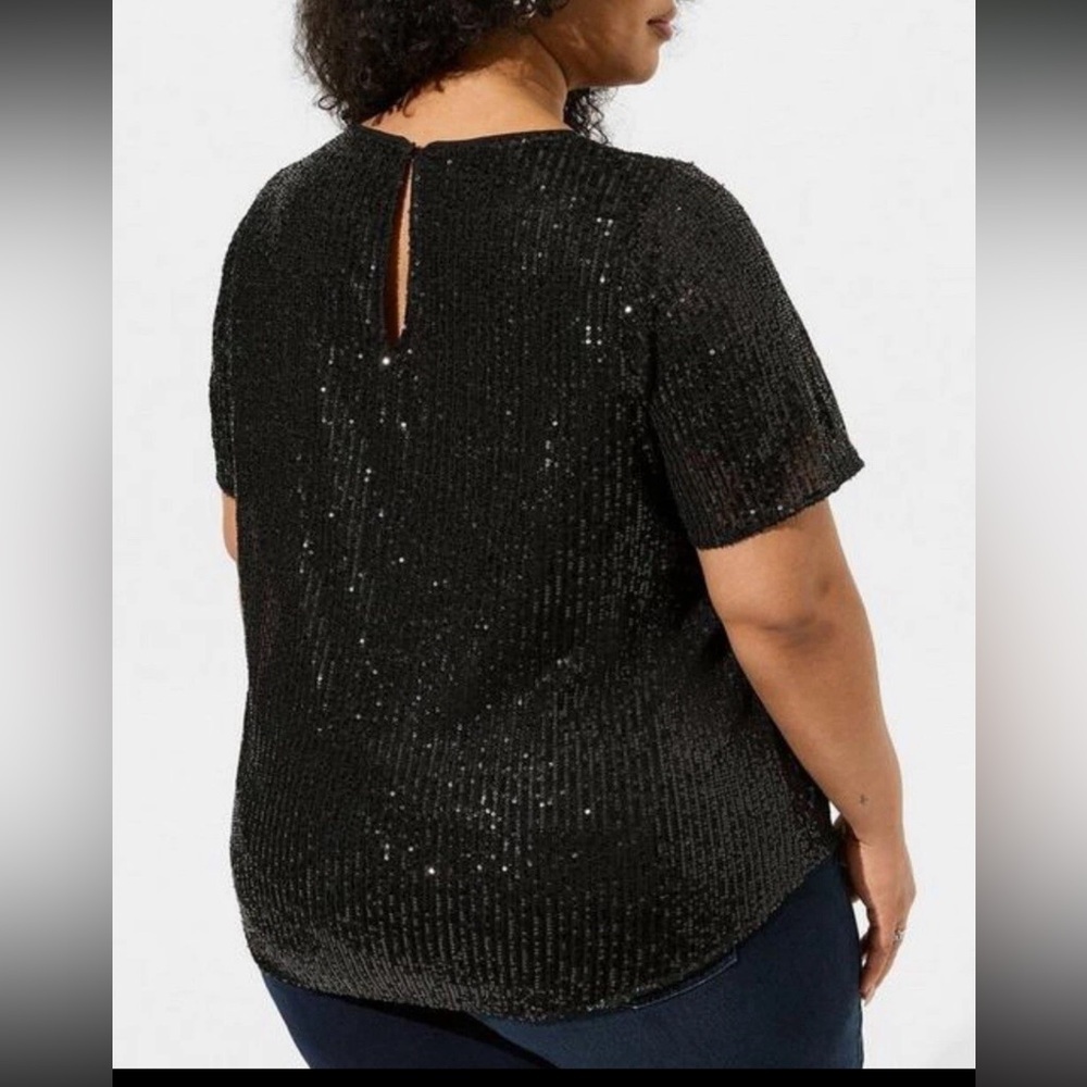TORRID Abbey Short Sleeve Sequin Top - Size 0 | 0X | 12 ~ NWT - Picture 3 of 7
